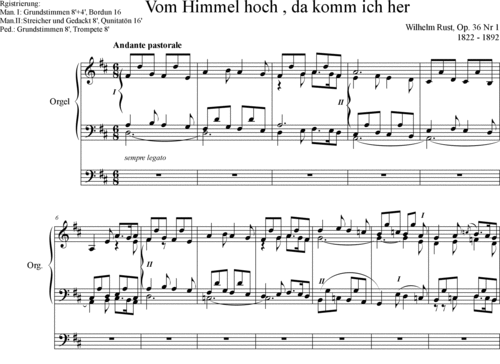 Noten Rust Rust, Wilhelm - Noten zum Download