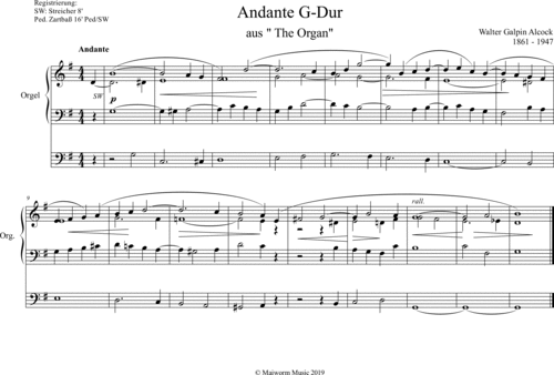 Alcock, Walter Galpin Noten zum Download