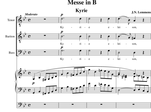 Mass in B-organ score-male choir, 3rd movement: Credo - Nicholas-Jaques ...