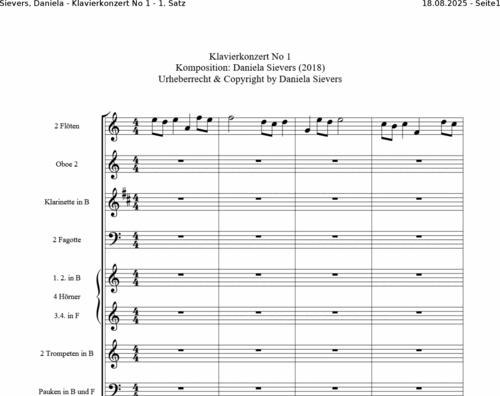 Sievers, Daniela - Noten zum Download