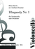 Bartók, Béla: Rhapsody Nr. 1 - Violoncello 2+[Fl+Klar]+Pk+[Vl2+Vla+Kb]-8