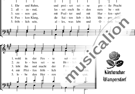 Schütz, Heinrich: Lobt Gott in seinem Heiligtum - Chor>SATB:1