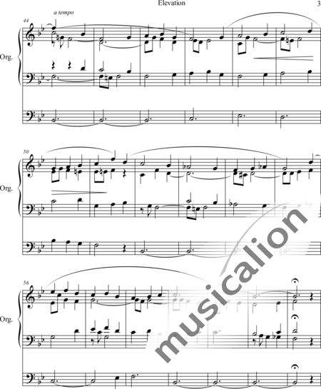 Vierne, Rene: Elevation B-Dur - Orgel>mPed:3