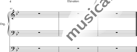 Vierne, Rene: Elevation B-Dur - Orgel>mPed:4
