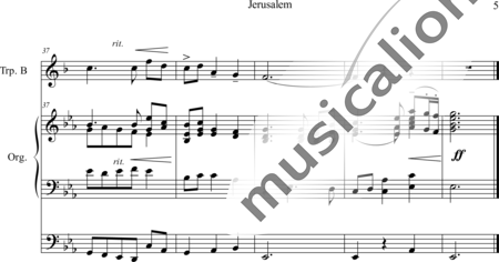 Parry, C.Hubert H.: Jerusalem (Bearb.) - Trompete+Orgel>mPed:5