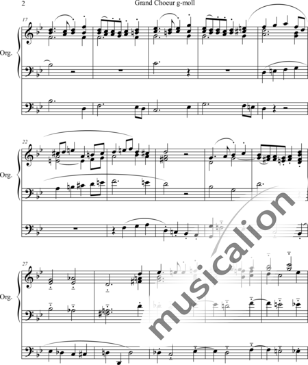 Guilmant, Felix Alexandre: Grand Choeur in G minor - Organ>wped:2