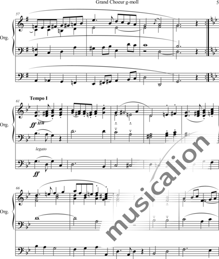 Guilmant, Felix Alexandre: Grand Choeur in G minor - Organ>wped:5