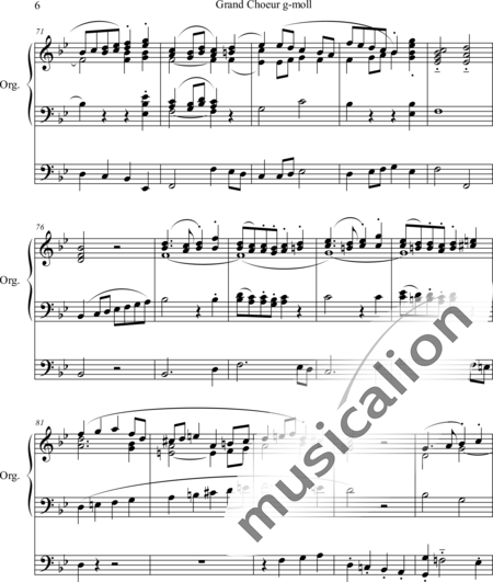 Guilmant, Felix Alexandre: Grand Choeur in G minor - Organ>wped:6