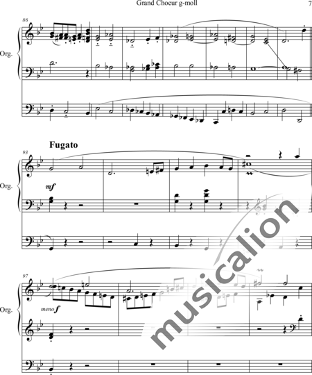 Guilmant, Felix Alexandre: Grand Choeur in G minor - Organ>wped:7
