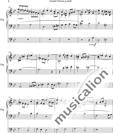 Guilmant, Felix Alexandre: Grand Choeur in G minor - Organ>wped:8