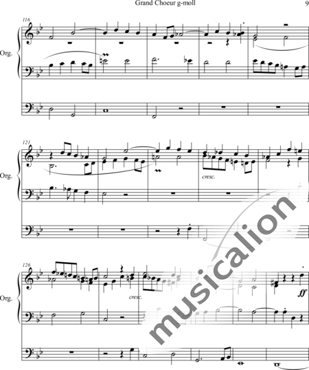 Guilmant, Felix Alexandre: Grand Choeur in G minor - Organ>wped:9