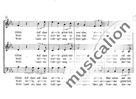 Büttner, Andreas: Fliege kleine weiße Taube (Fly, little white dove) - Choir>SAX:1