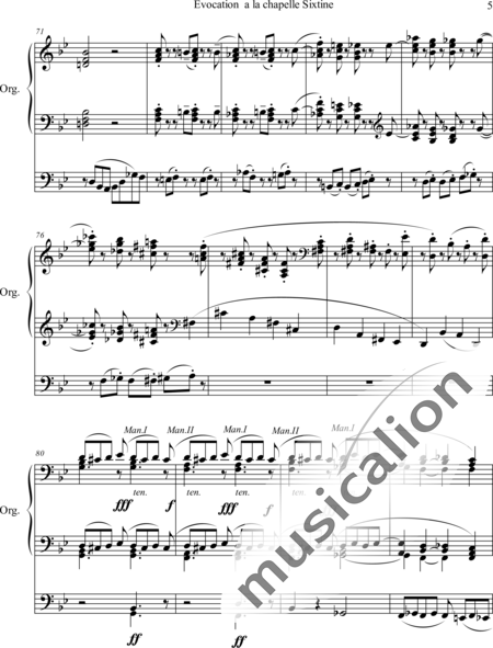 Liszt, Franz
: Evocation a la Chapelle Sixtine - Órgano>cPed:5