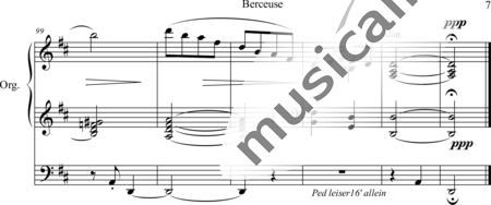 Idle, Frank: Berceuse - Órgano>cPed:7