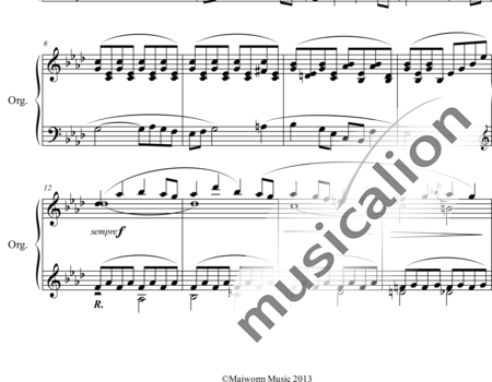 Vierne, Louis : Lied - Orgel>mPed:1