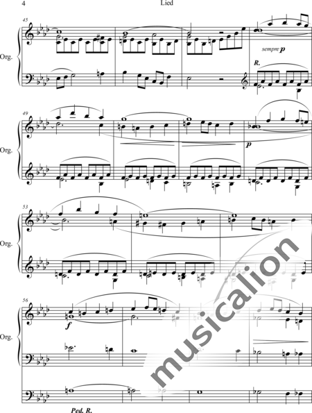 Vierne, Louis : Lied - Orgel>mPed:4
