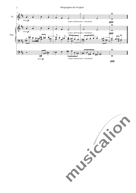Reger, Max: Brillo de la eternidad - Violín+Órgano>cPed:2