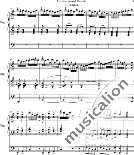 d'Evry, Edward: Meditation und Tocca II. Toccata - Orgel:5