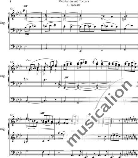 d'Evry, Edward: Meditation und Tocca II. Toccata - Orgel:8