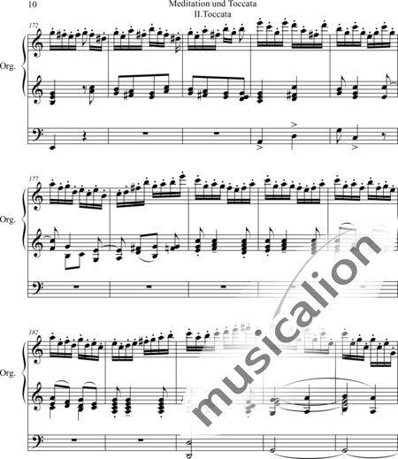 d'Evry, Edward: Meditation und Tocca II. Toccata - Orgel:10