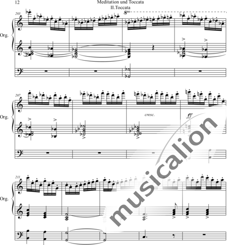d'Evry, Edward: Meditation und Tocca II. Toccata - Orgel:12