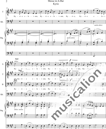 Franck, César: Messe A-Dur Kyrie - Solo>Ten+Chor>SB+OrgmP+Kb:2