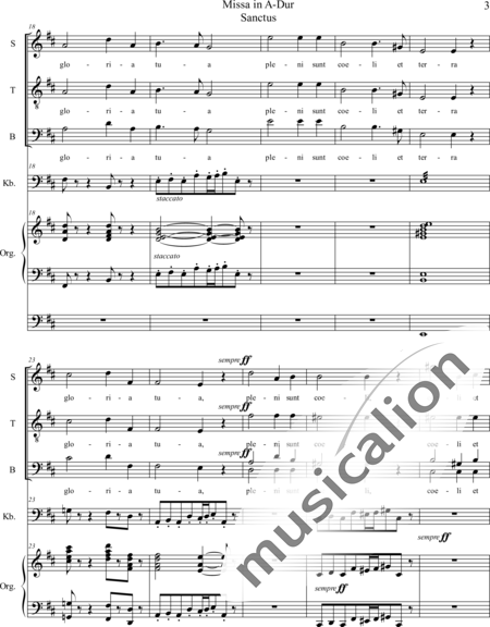 Franck, César
: Mass in A Major Sanctus - Solo>sop+Coro>STB+OrgcP+Cb:3