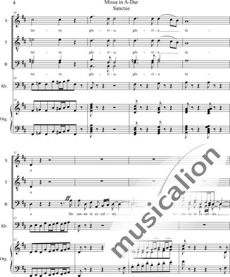 Franck, César
: Mass in A Major Sanctus - Solo>sop+Coro>STB+OrgcP+Cb:4