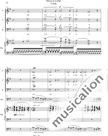 Franck, César: Missa A-Dur Credo - Solo>Sop/Ten/Bass+Chor>STB+OrgmP+[Vc+Kb]:12