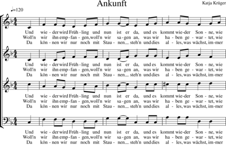 Krüger, Katja: Ankunft - Chor>SATB:0