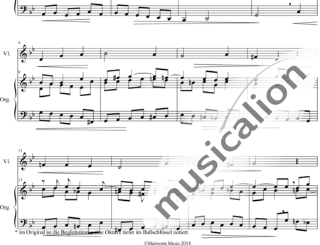 Reger, Max: Wer nur den lieben Gott läßt walten (Bearb.) - Violine+Orgel:1
