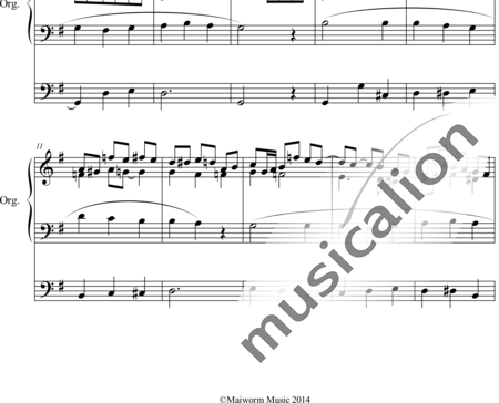 Sattler, Carl: Fantasy on "Großer Gott, wir loben dich" Variation II - Órgano>cPed:1