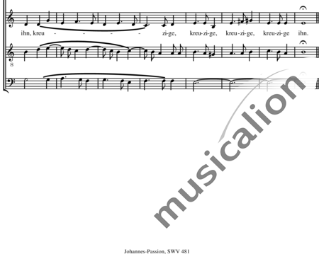 Schütz, Heinrich: Kreuzige ihn! - Chor>SATB:1