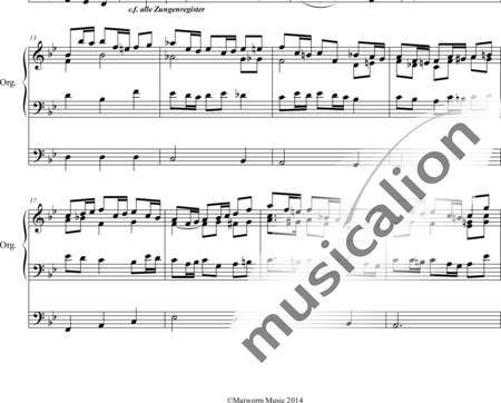 Sattler, Carl: Postludium über " Herr, großer Gott, dich loben wir" - Orgel>mPed:1