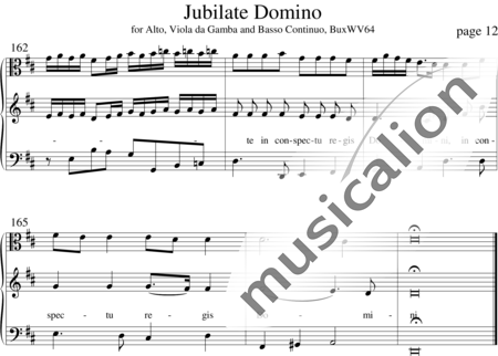 Buxtehude, Dietrich: Jubilate Domino, omnis terra - Solo>alt+Viola da gamba+Hn2+Cnt:12
