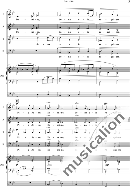 Guilmant, Felix Alexandre
: Pie Jesu - Solo>bajo+Coro>SATB+OrgcP:3