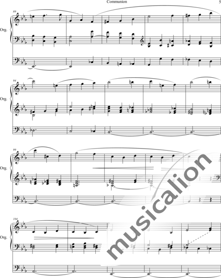 Quef, Charles: Communion Es-Dur - Orgel>mPed:5