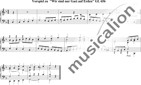 Leimgruber, Ottmar: Vorspiel zu "Wir sind nur Gast auf Erden" GL 505 - Orgel>mPed:0