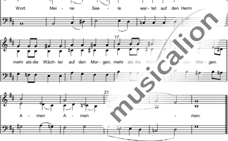 Weitendorf, Giso: Psalm 130- ich harre des Herrn - Coro>SAB:1