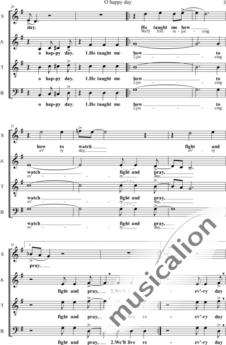 Maiworm, Thomas: O happy day - Chor>SATB:3