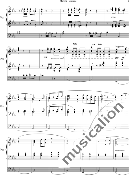 Brewer, A. Herbert: Marche Heroique - Orgel>mPed:9