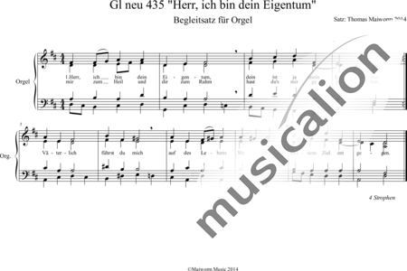 Maiworm, Thomas: GL neu Herr, ich bin dein Eigentum - Orgel>mPed:0