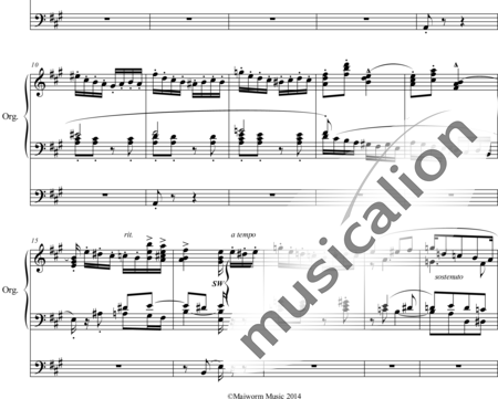 Mac- Master, Georges: Toccata A-Dur - Orgel>mPed:1