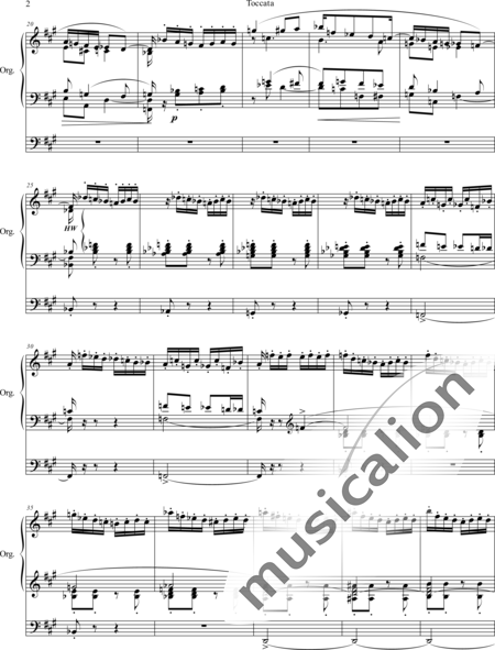 Mac- Master, Georges: Toccata A-Dur - Orgel>mPed:2