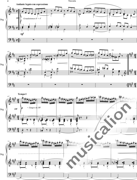 Mac- Master, Georges: Toccata A-Dur - Orgel>mPed:4