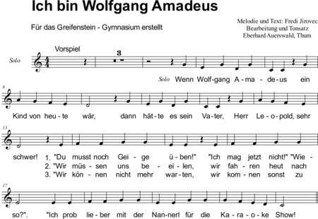 Auerswald, Eberhard: Ich bin Mozart - Chor>SATB+Klavier:0