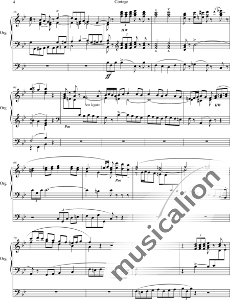 Mac- Master, Georges: Cortege - Orgel>mPed:4