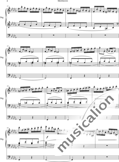 Callaerts, Joseph: Intermezzo Des-Dur - Orgel>mPed:4