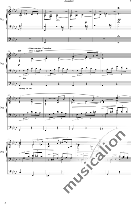 Callaerts, Joseph: Adoration - Órgano>cPed:5