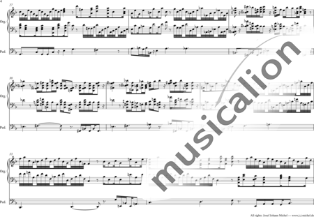 Michel, Josef Johann: Nr. 9 F-Dur Toccata für Orgel - Orgel:3